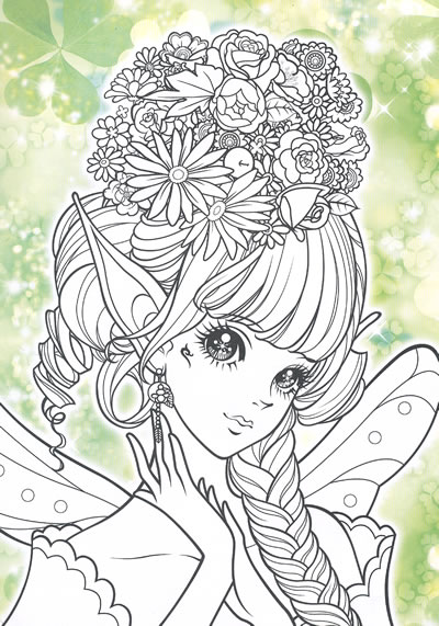 公主涂色 堆糖网