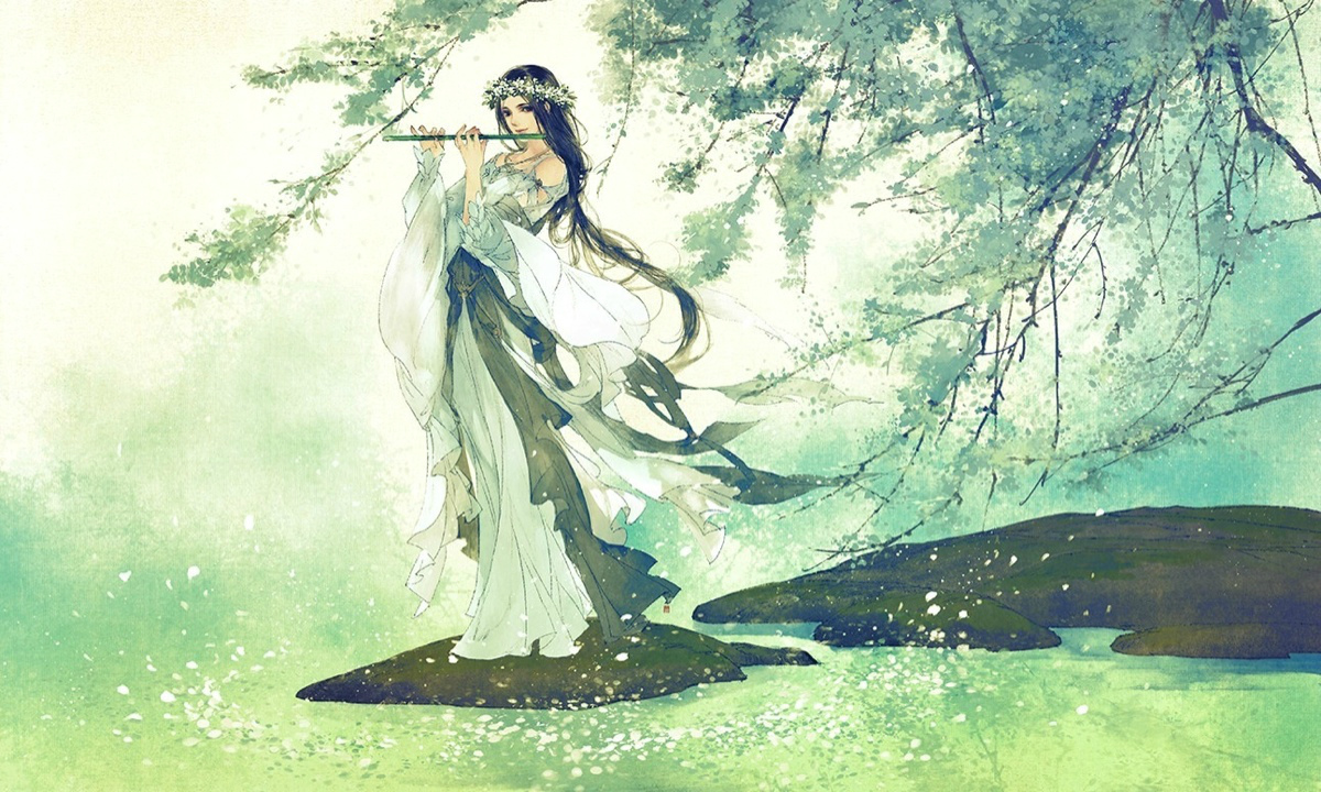 伊吹五月 高清 桌面 壁纸 唯美 古风 文艺 少女 皮肤 那时我恍惚瞥见