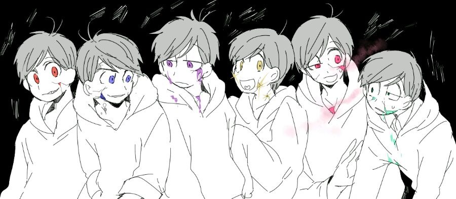 侵删#阿松先生,松野六子,oso,kara,choro,ichi,jyushi,totti