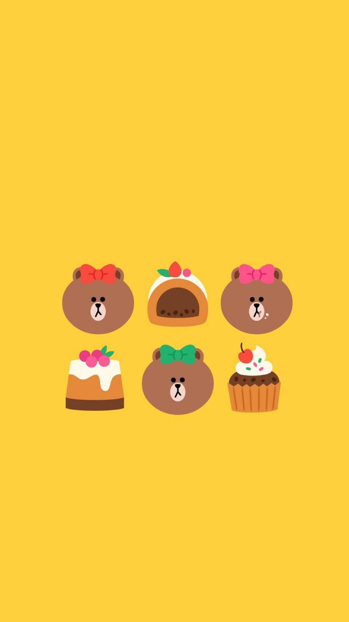 布朗妹妹 choco line friends 手机壁纸 头像 动画 cool 面瘫 熊 布朗