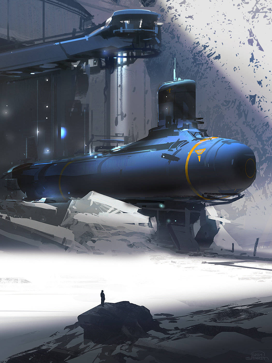 美国画师 sparth 科幻场景画作