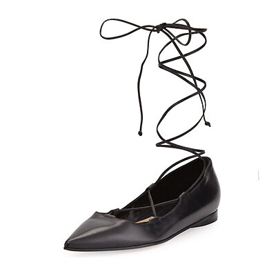 Michael Kors芭蕾鞋绑带鞋 参考售价:$495.00
