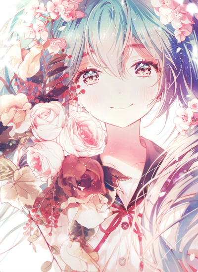沐湷搬运二次元 初音未来 春天 樱花 pixiv 搬运 侵删 id=56099861