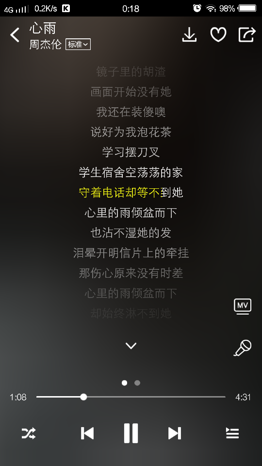 周杰伦 心雨‖真是因为一个好朋友才听起周杰伦来,而他很多歌曲其实真