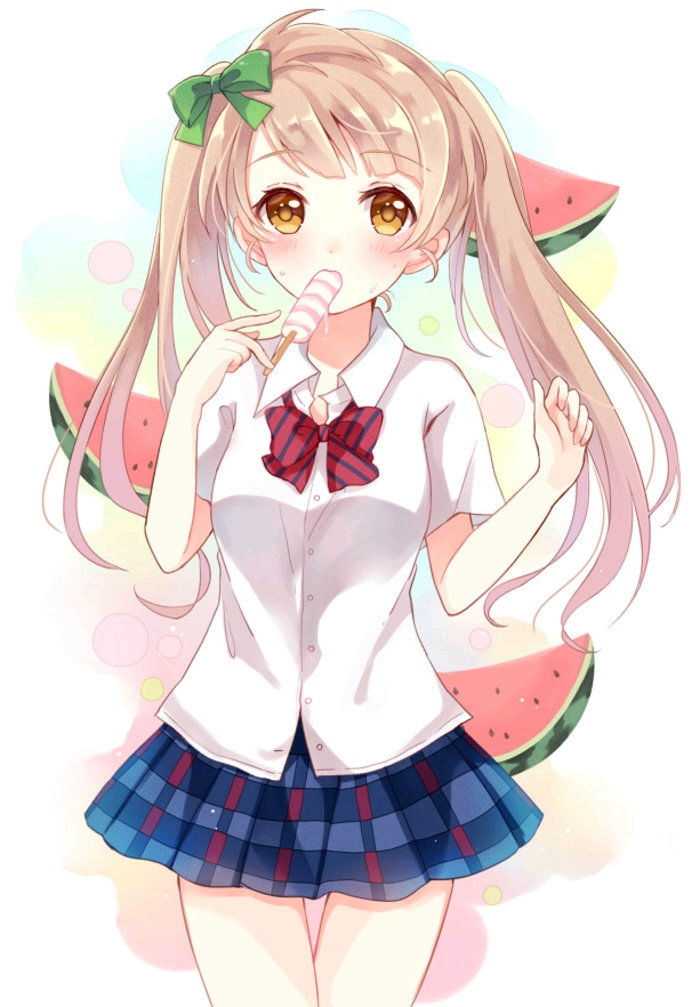 次元】二次元 美少女 lovelive 南小鸟 暖色调 小清新 制服控 双马尾