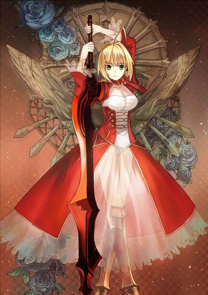 二次元 美少女 场景区 fate系列 尼禄 暖色调 制服控 异世界 手机屏保