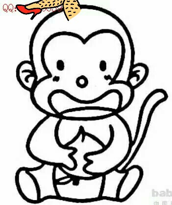 简笔画:小猴