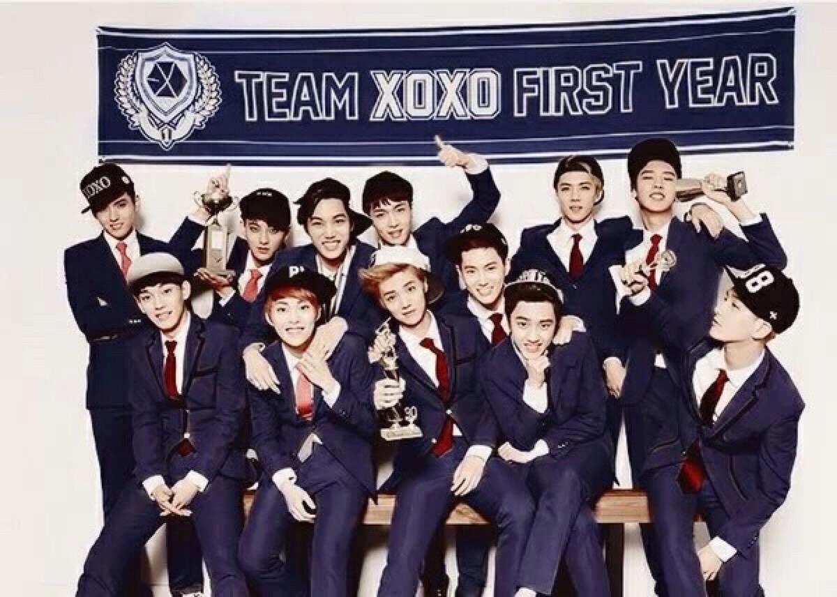 exo 勋鹿 exo出道四周年