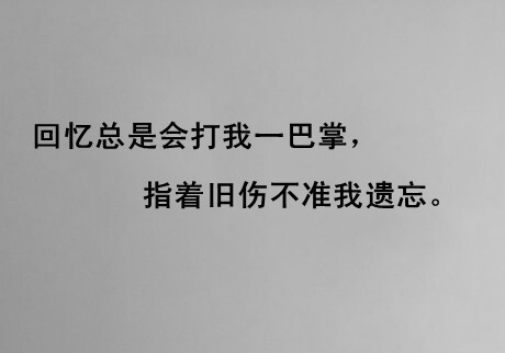 回忆总是打我一巴掌,指着旧伤不准我遗忘-堆糖,美好
