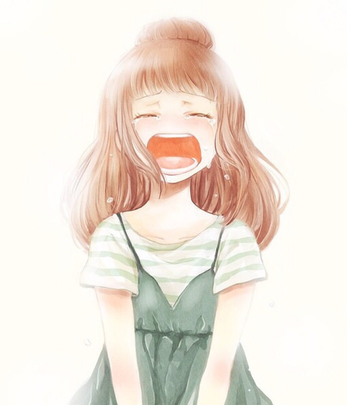 哭泣的和风少女