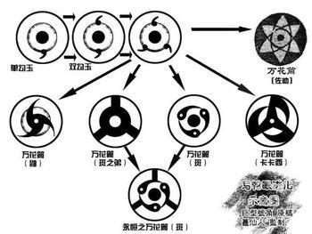 【宇智波】写轮眼进化(?)示意图(侵删)