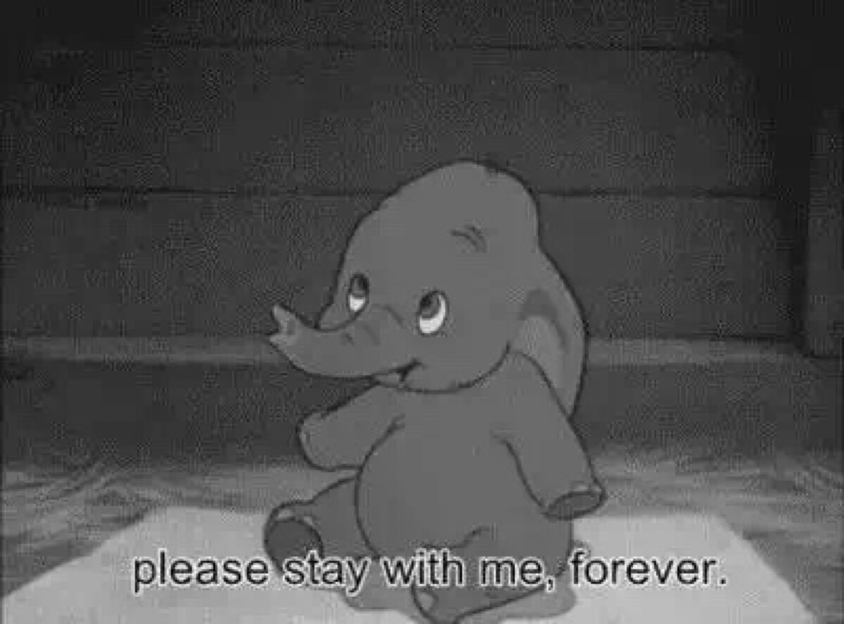 please stay with me forever.