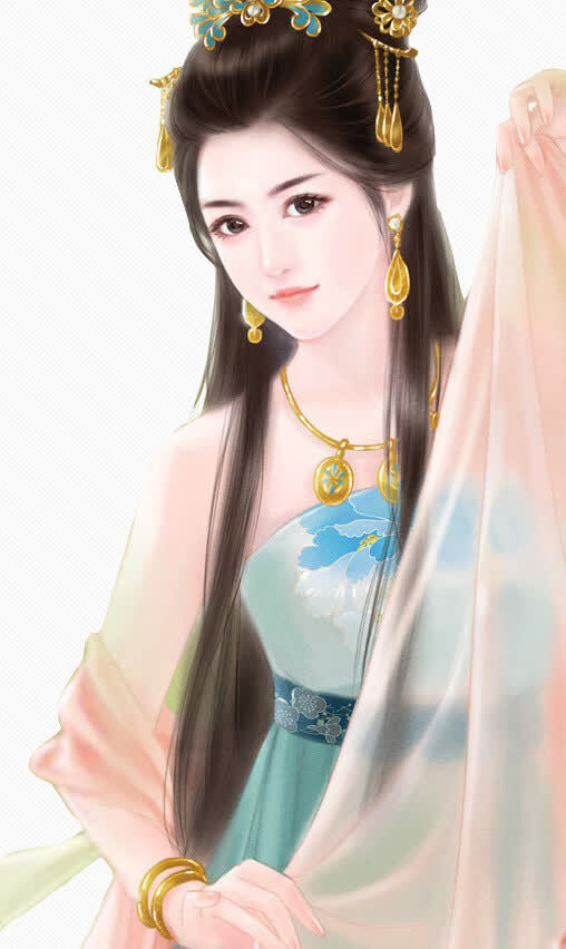 立绘古风蓝衣薄纱美女http://www.51yuansu.com