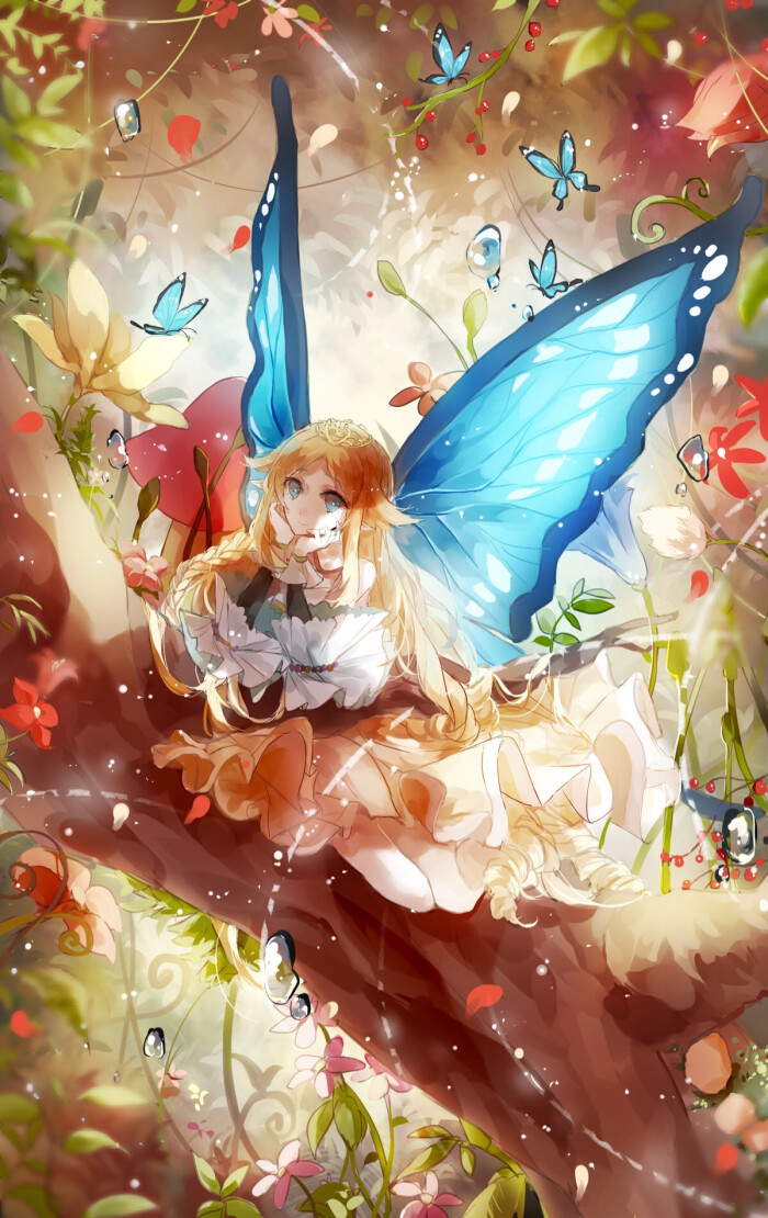 动漫 美图 插画 壁纸 二次元 少女 萌妹 御姐 唯美系 水彩 清新 同人