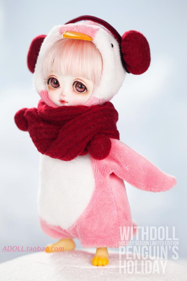 代购 withdoll 8分娃娃 poppy / penguins holiday 企鹅