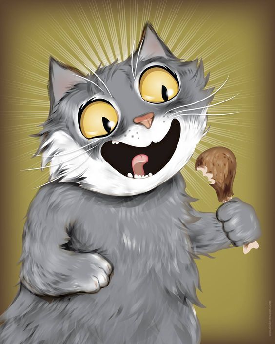 画师chris beetow的宠物插画~猫咪