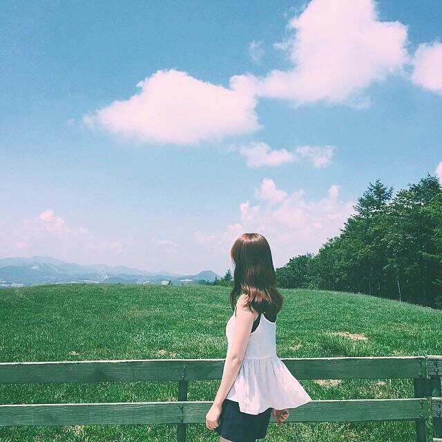 女生头像 天空