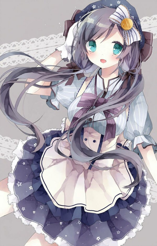 动漫 二次元 同人 lovelive 东条希 童话希 长发公主 插画 少女