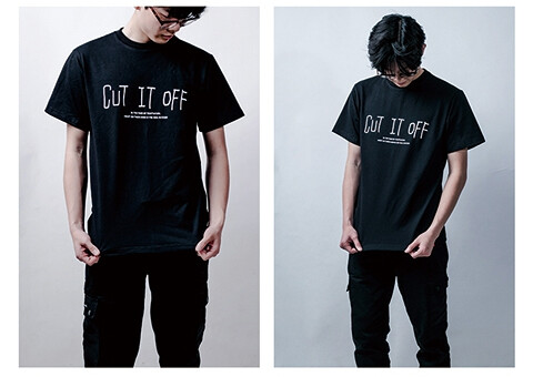 leadchoice/lcc cut it off tee 黑色字母t恤短袖