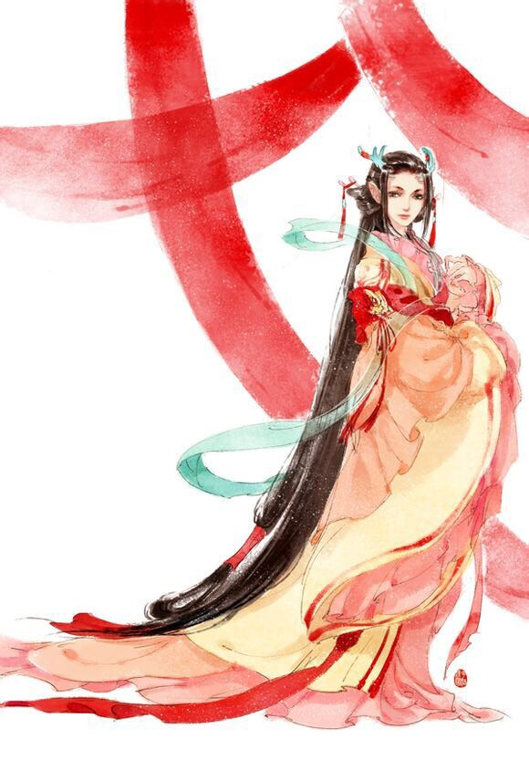 唯美 大气 场景 古风 古代 美女