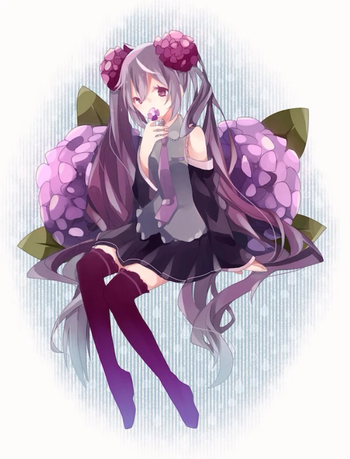 紫色满天星的初音酱美美达
