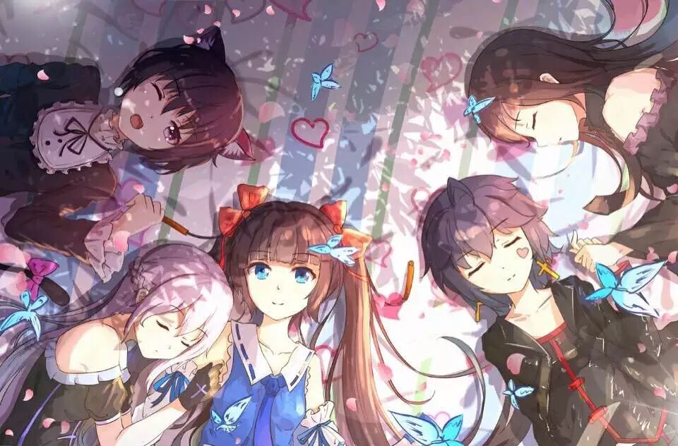 少女 唯美 初音未来 虚拟歌姬 东京喰种 闺蜜 头像 背影 双马尾 萌