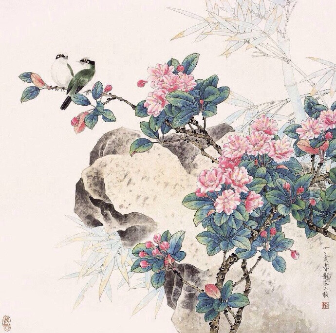 画家龚文桢工笔画花鸟图片 http://www.xiumeitu.net/chahua/986.