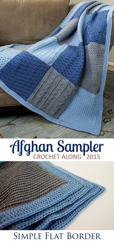 simple, contemporary border for the crochet along afghan sampler