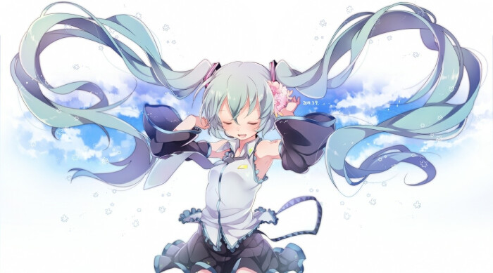 万圣初音 头像 q版 高清图 初音未来 美少女 双马尾 萝莉 异色瞳 二