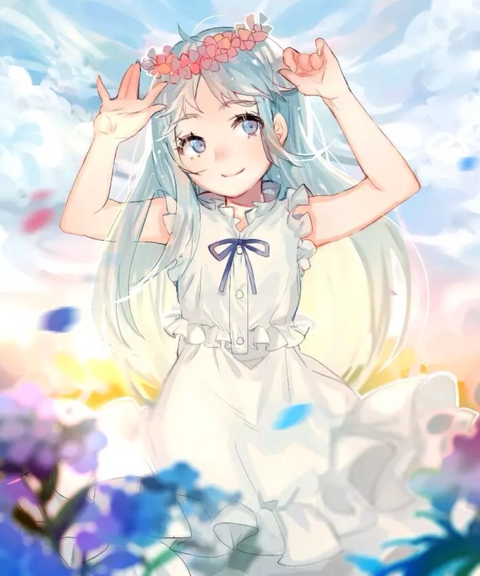 动漫 二次元 未闻花名 面码 卡哇伊 萌萌哒 女主 少女 女孩 花花