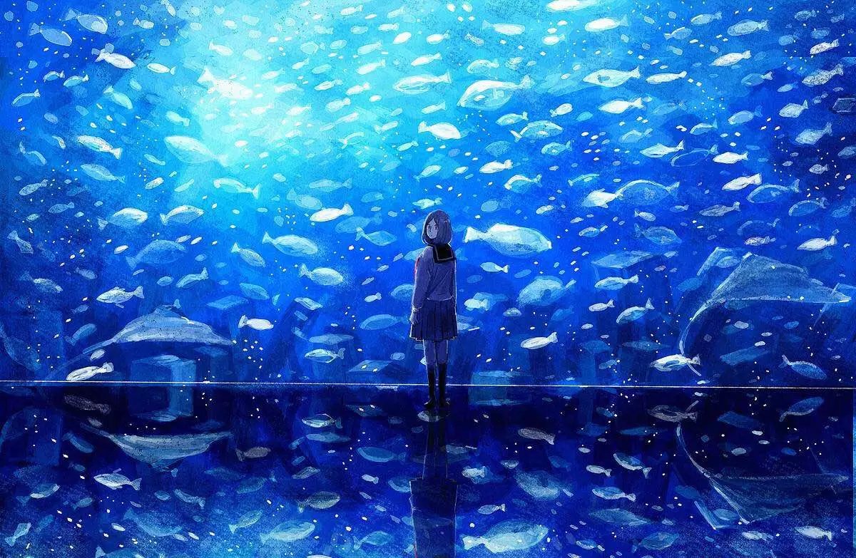 日本画家水族馆