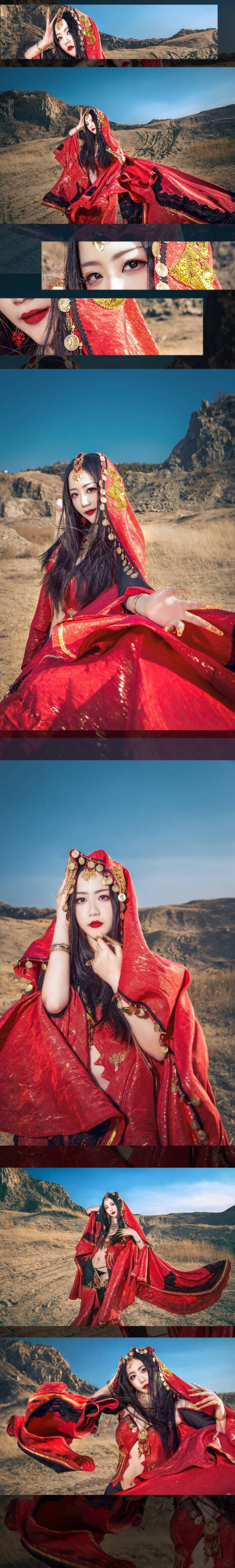 剑网三 cos 古风 秦皇陵红衣圣女 探雪 美!