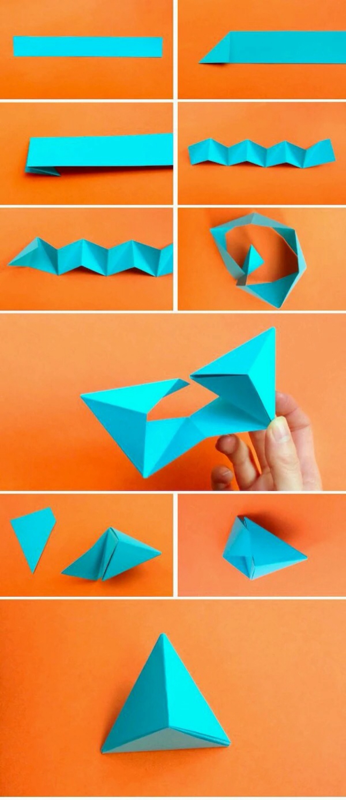 折纸立体三角形
