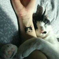 长发 韩系 韩范 自拍 女神 个性 怀旧 唯美 意境 宠物 猫 纹身 女头像