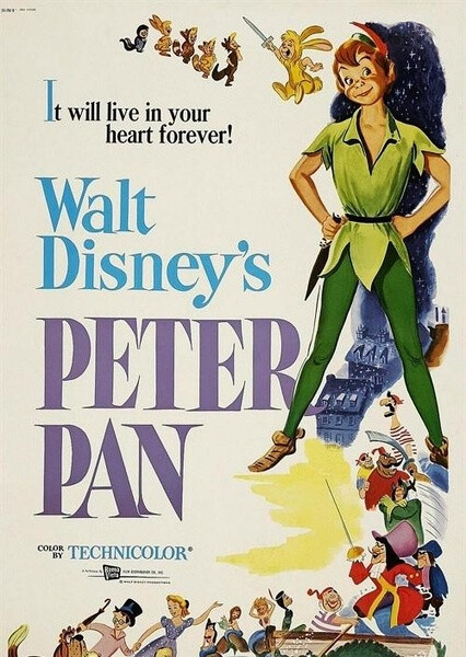 《小飞侠 peter pan》1953年2月5日,迪士尼第14部经典动画,长篇剧情