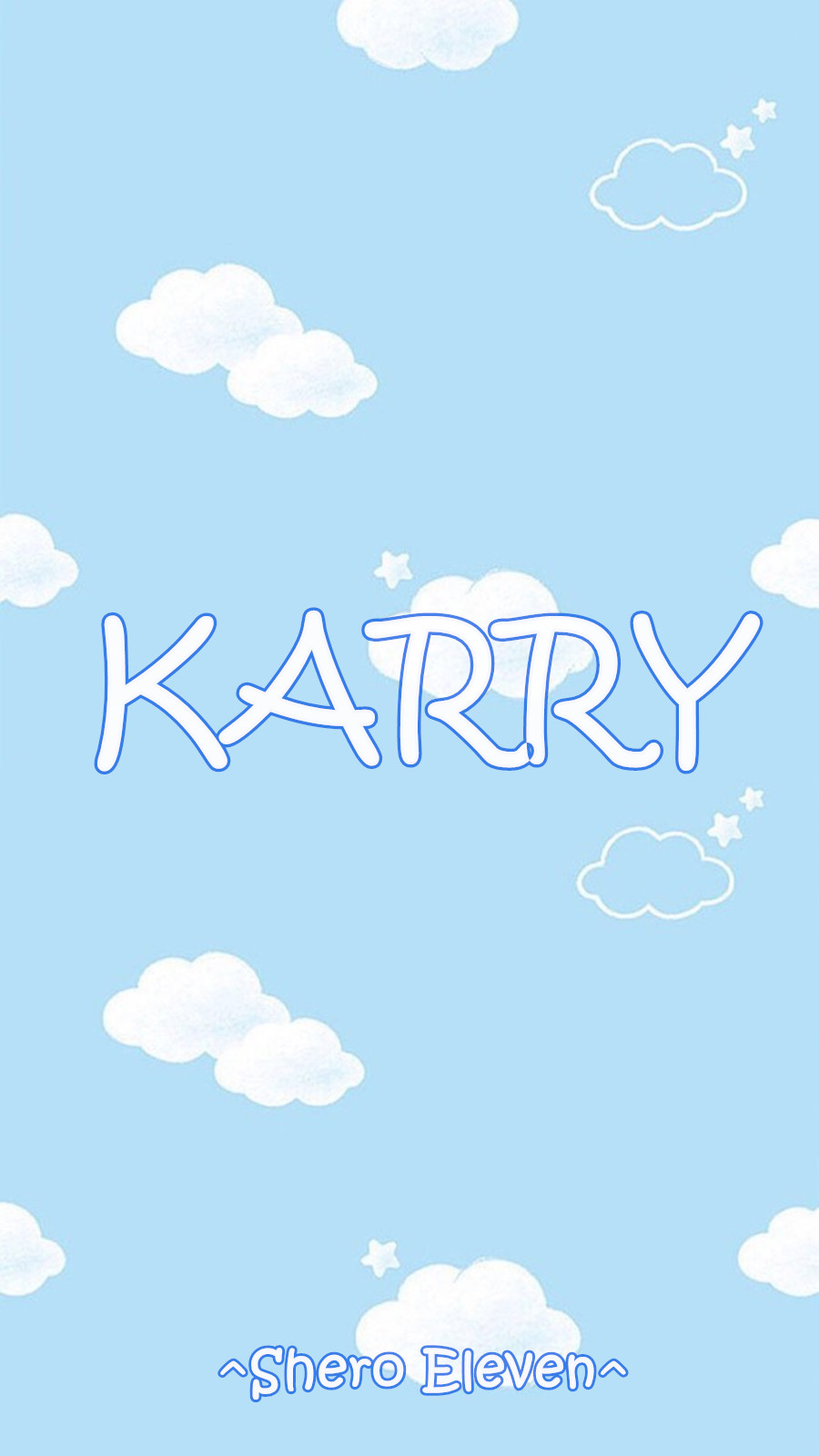 sheroeleven自制壁纸 原创壁纸 壁纸 蓝天 云朵 karry tfboys 王俊凯