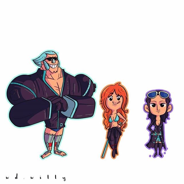 franky-nami-robin#one piece cr w.willy