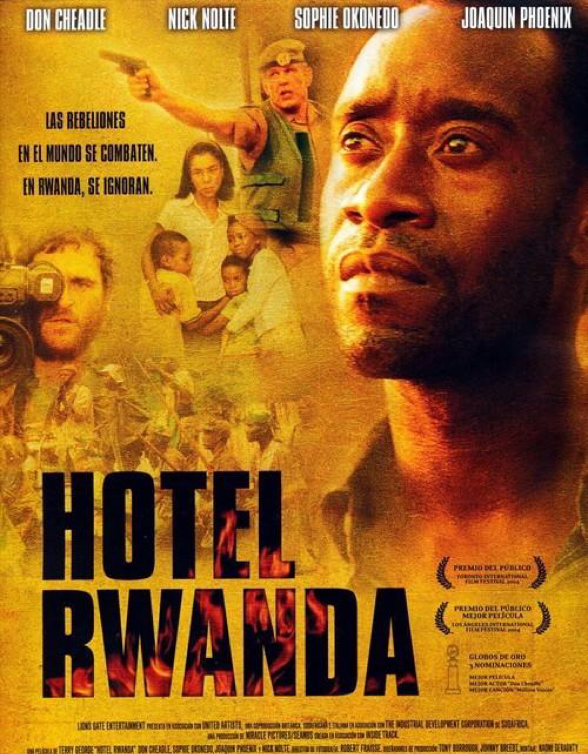 《卢旺达饭店》(hotel rwanda)该片取材于发生在1994年的卢旺达大屠杀