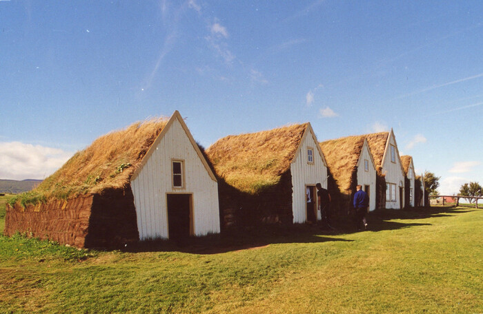 冰岛特有的房屋造型