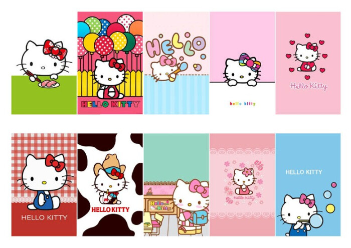 hello kitty卡贴 kt周边 饭卡 交通 公交 地铁卡 220张全套 包邮