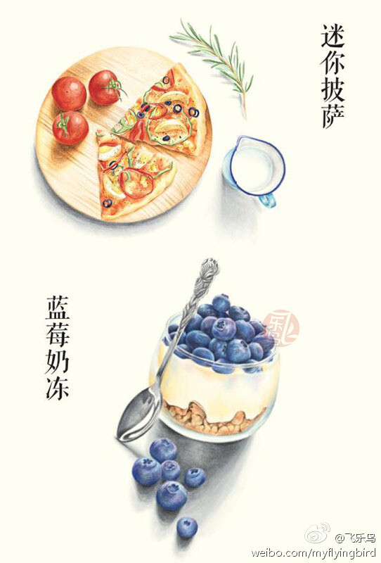 飞乐鸟作品#美食绘