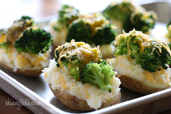 broccoli and cheese twice baked potatoes 花椰菜奶酪烤土豆 素食