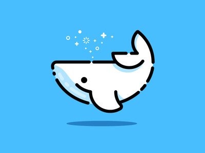 whale / 鲸鱼 / icon / 小图案/ 趣味 /设计/dribbble