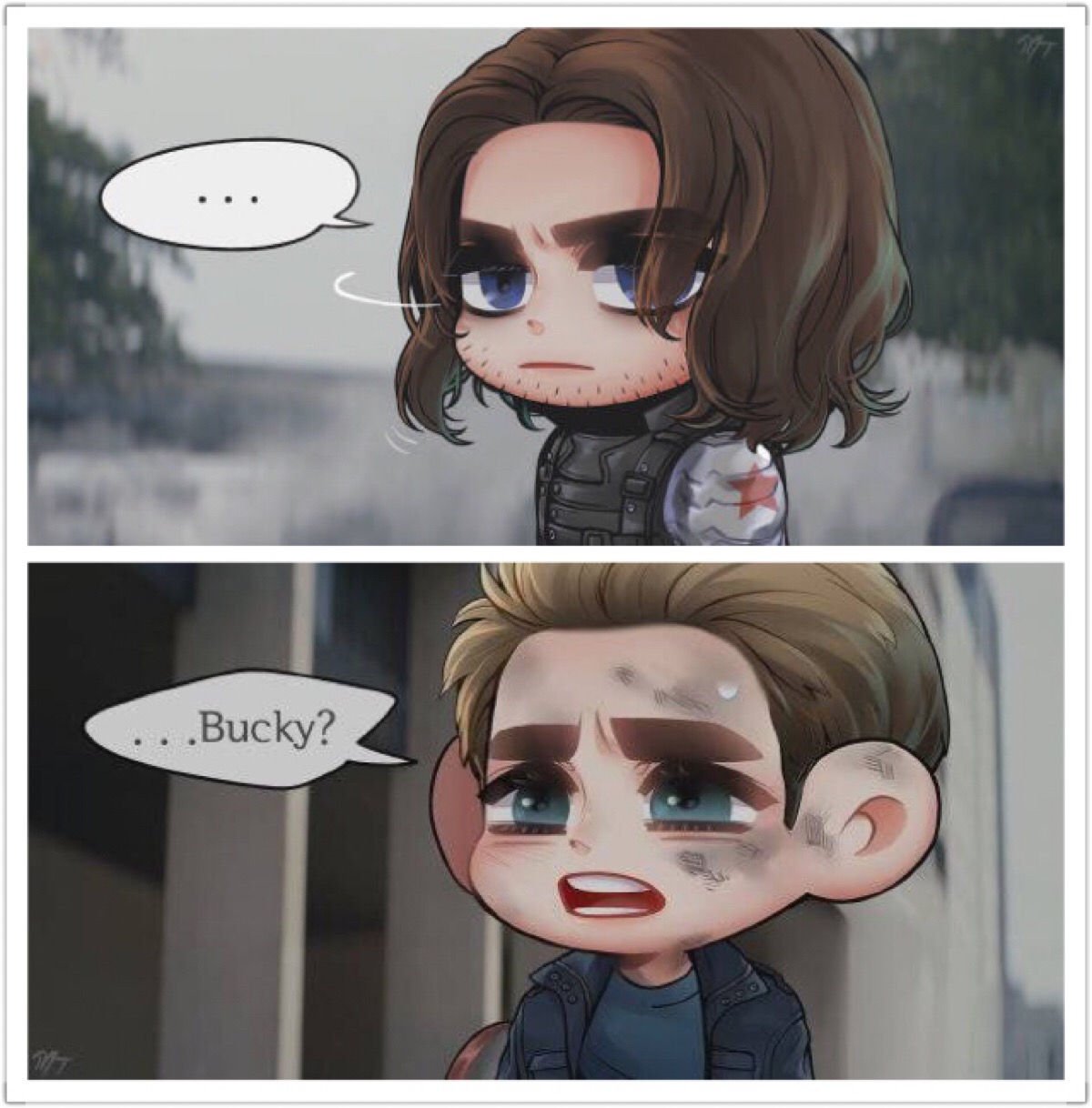 盾冬stucky 美国队长 冬日战士 steve rogers bucky 美队 冬兵