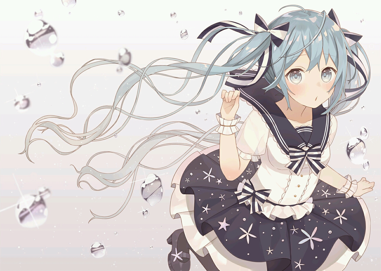 71沐湷搬运71初音未来miku vocaloid 可爱 软萌 双马尾 少女 萝莉