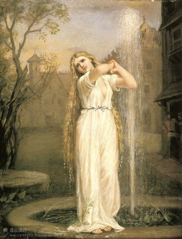 《水之女神》1872年:这是欧洲传统神话传说中的形象.