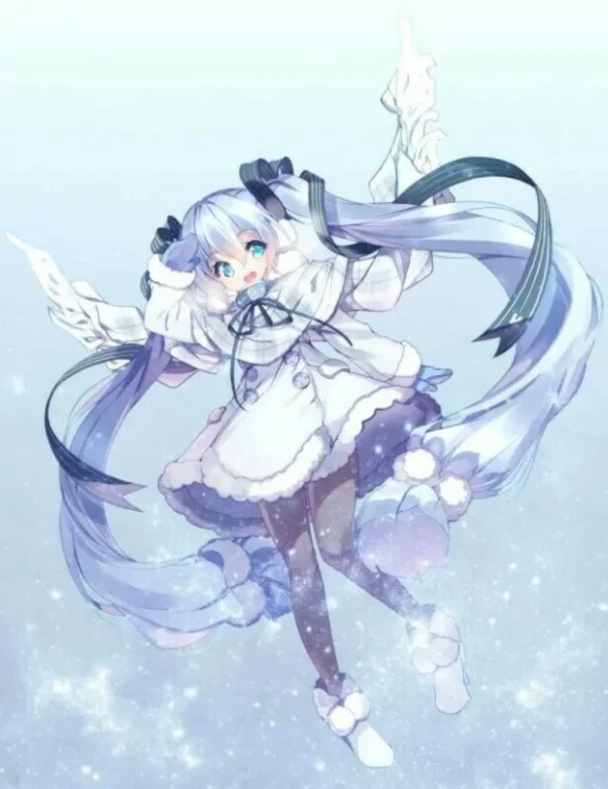 初音ミク miku v家 vocaloid 雪初音