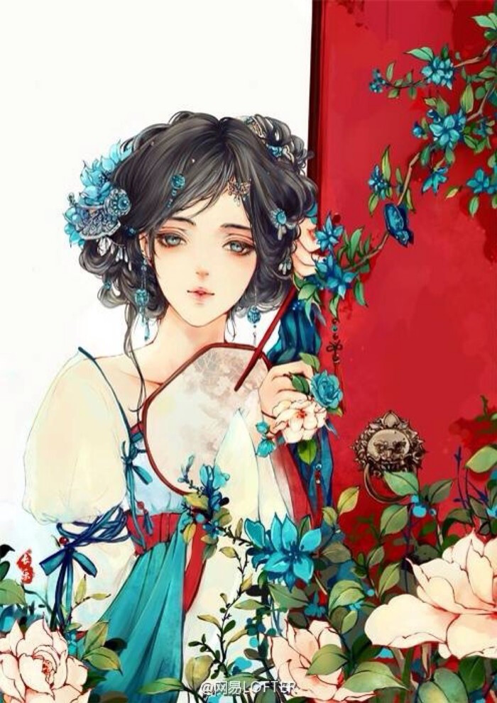古风手绘 古装美人儿 唐装襦裙-堆糖,美好生活研究所
