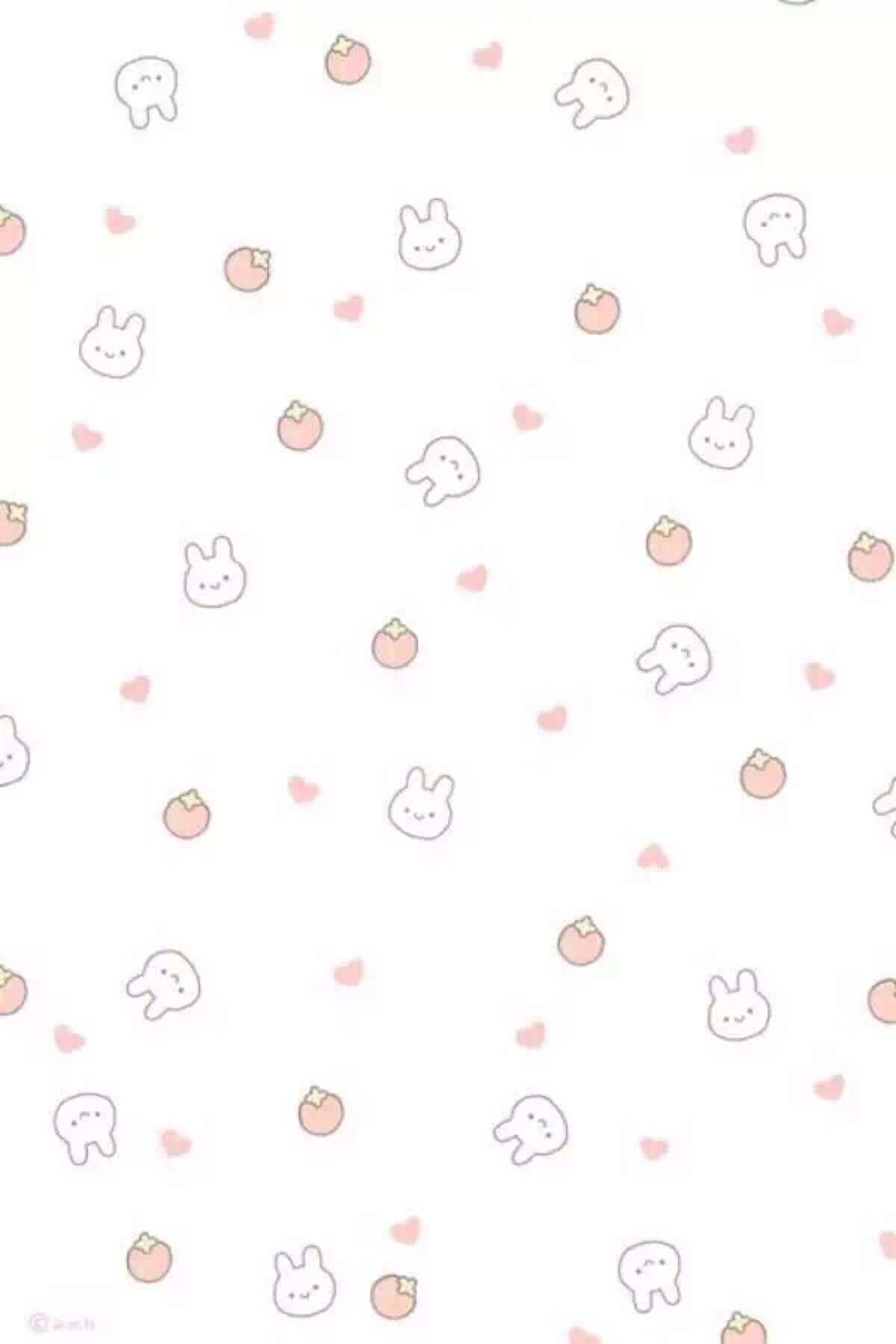 平铺 卡通 少女心 壁纸