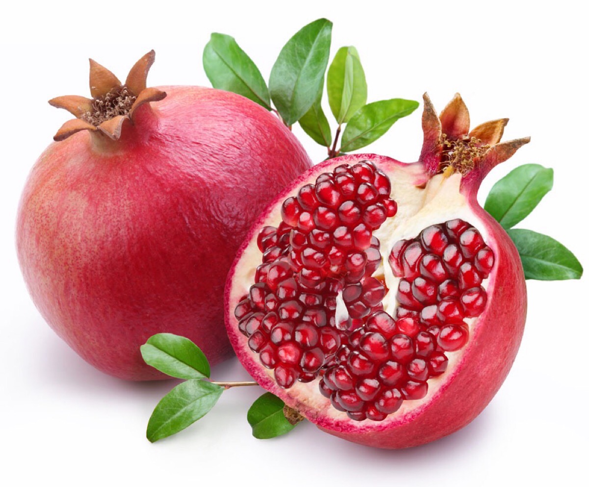 【pomegranate】石榴味甘,酸涩,温,具有杀虫,收敛,涩肠,止痢等功效.